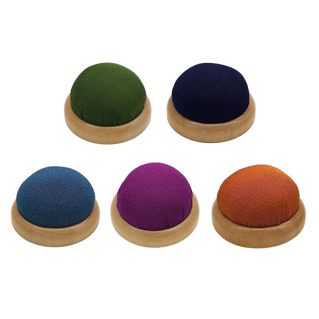 Sewing Pin Cushion - Đế Gỗ Pin Đệm Bông Hoa