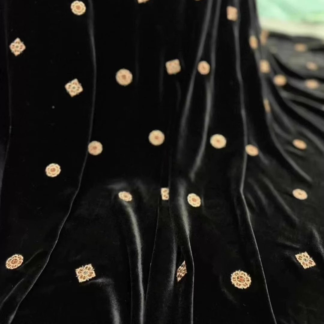 135CM Wide Black Green Embroid - đánh giá và giá Sewing Jackets