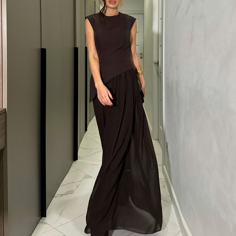 Solid Patchwork High Waist Sui - đánh giá và giá Sewing Vest