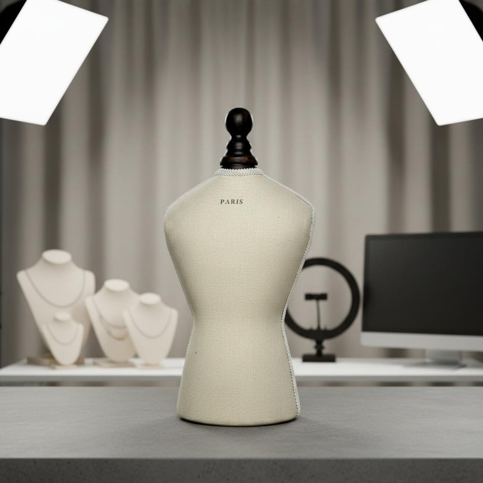 Necklace Bust Stand Tabletop B - đánh giá và giá Dress Form Mannequin
