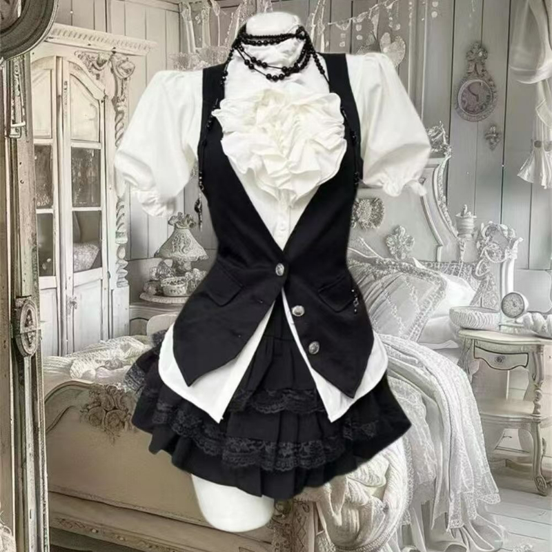 Y2k Aesthetic Lolita Style Swe - đánh giá và giá Sewing Vest