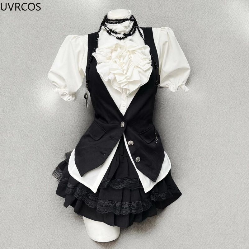 Y2k Aesthetic Lolita Style Swe - đánh giá và giá Sewing Vest