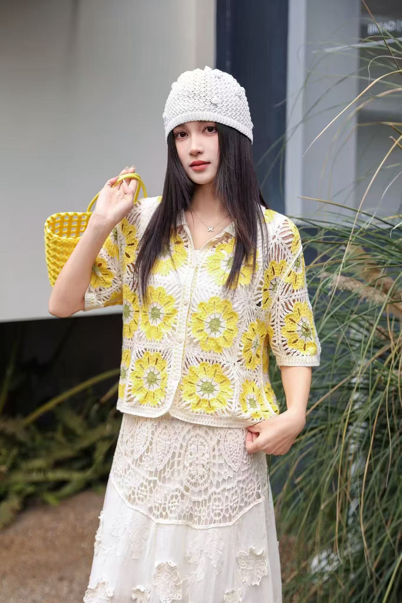 Granny Square Crochet Knit Pol - đánh giá và giá Sewing Jackets