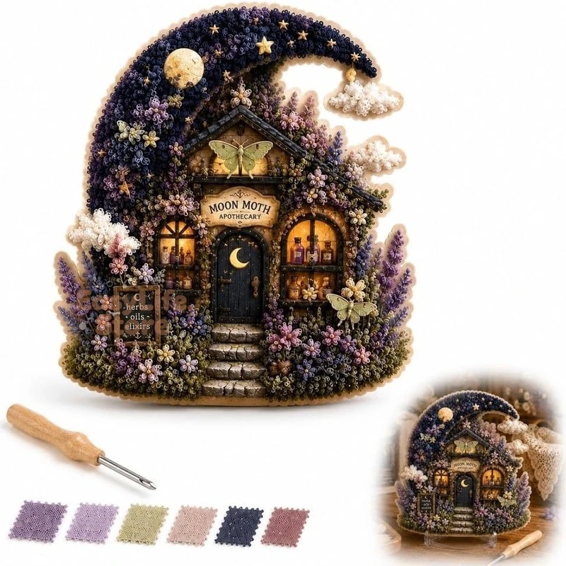 Whimsical Village 3D Fabric Po - đánh giá và giá Textile Sewing Techniques