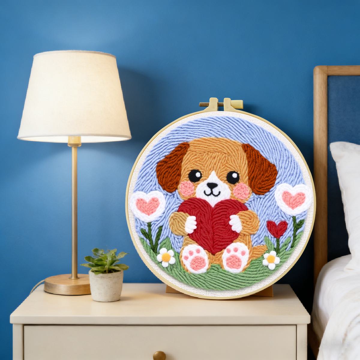 20X20CM/7.87inch Dog Punch Nee - đánh giá và giá Is Sewing Textile Art