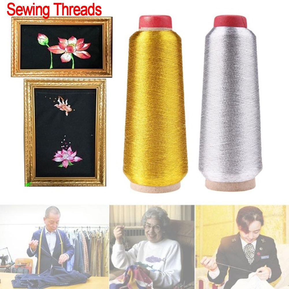 Gold/Silver Embroidery Threads - đánh giá và giá Sewing Thread In Textile