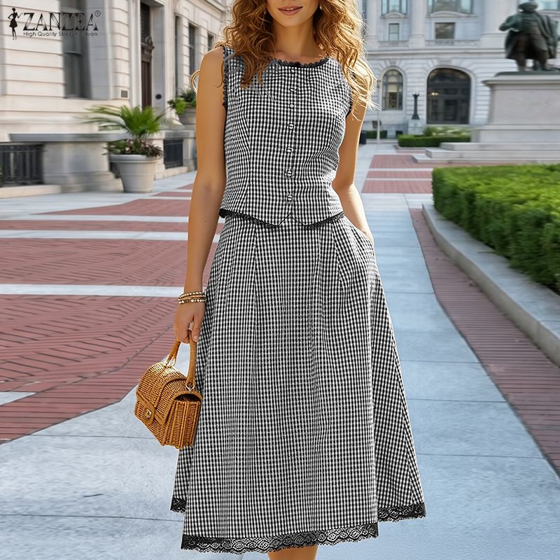 Elegant Women 2 Pieces Sets ZA - đánh giá và giá Sewing Vest