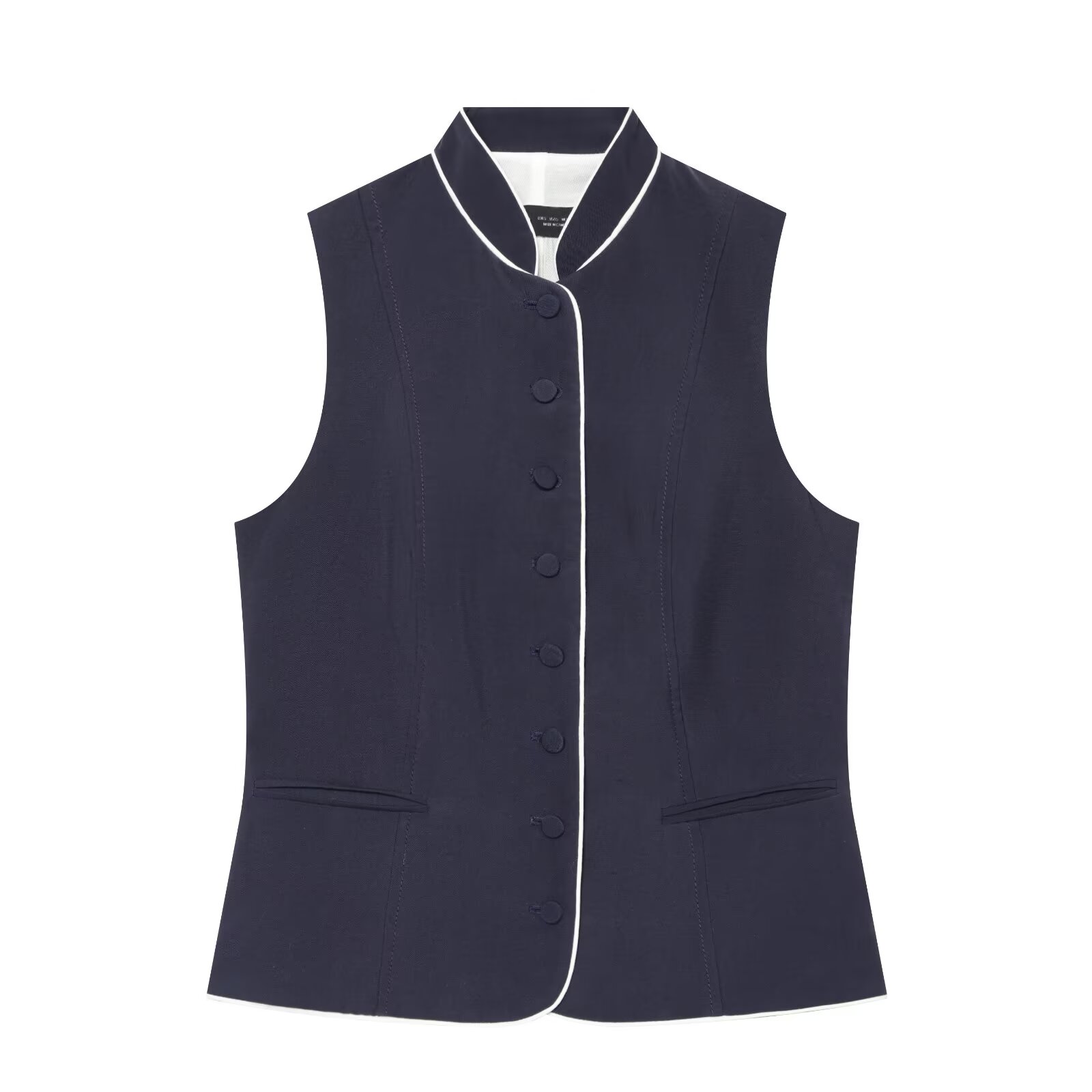 BSAY Women Contrast Stand Coll - đánh giá và giá Sewing Vest