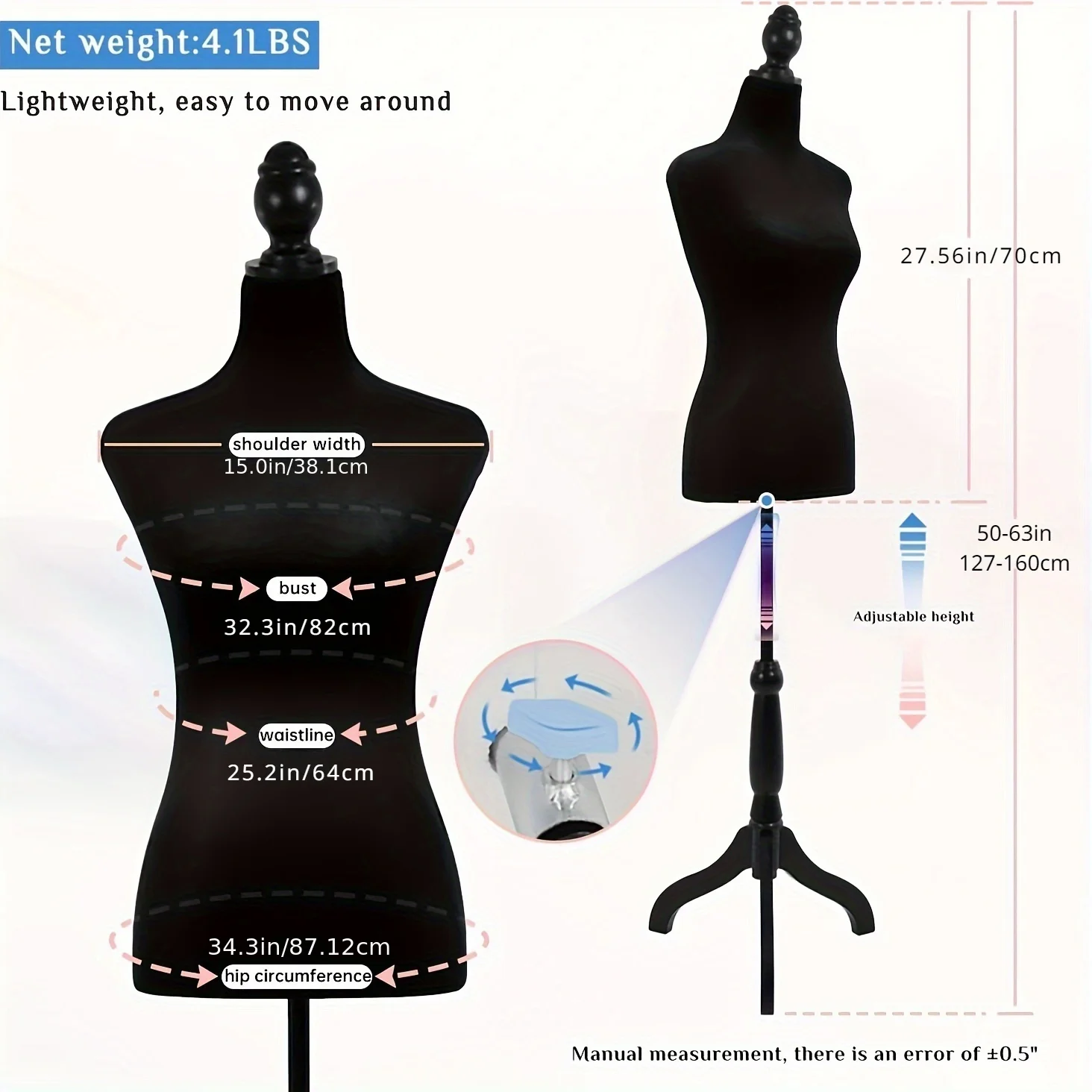 Half Body Mannequin Dress Form - đánh giá và giá Dress Form Mannequin