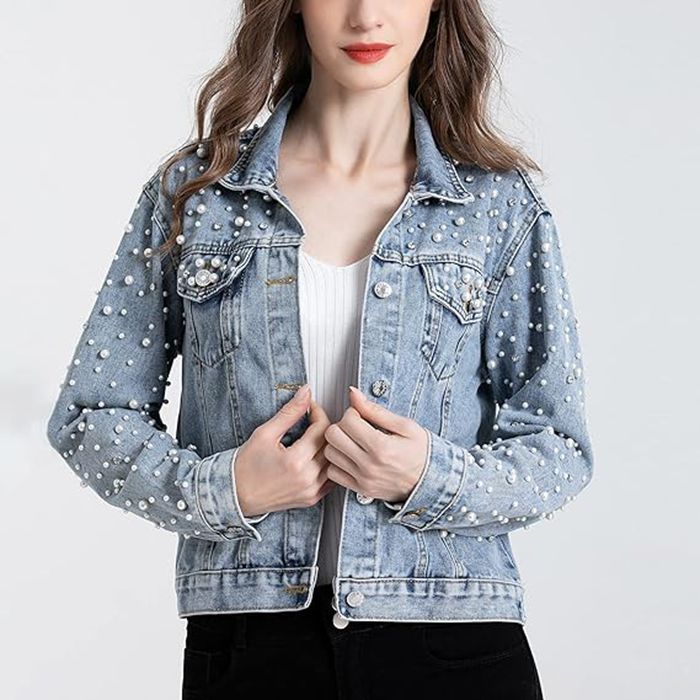 New Pearl Denim Jackets for Wo - đánh giá và giá Sewing Jackets