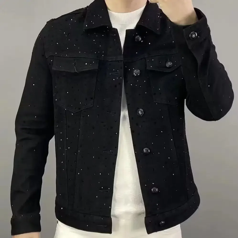 Jeans Coat for Men Button Casu - đánh giá và giá Sewing Jackets