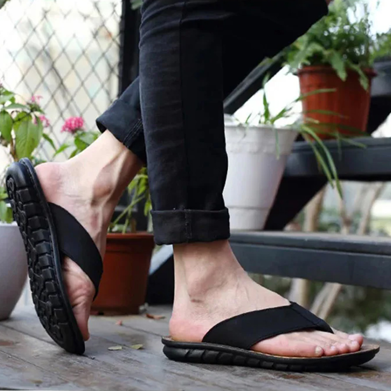 Mùa Hè Cho Nam Dép Da Thật Chí - đánh giá và giá Sewing Net