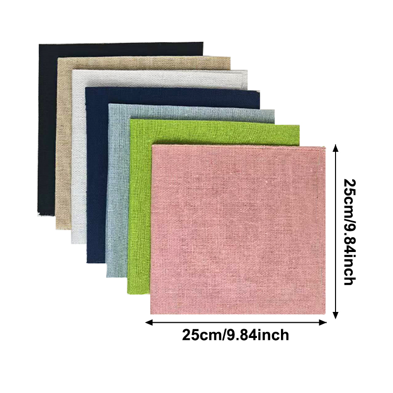 7-Piece Set of 25* 25cm Linen  - đánh giá và giá Is Sewing Textile Art