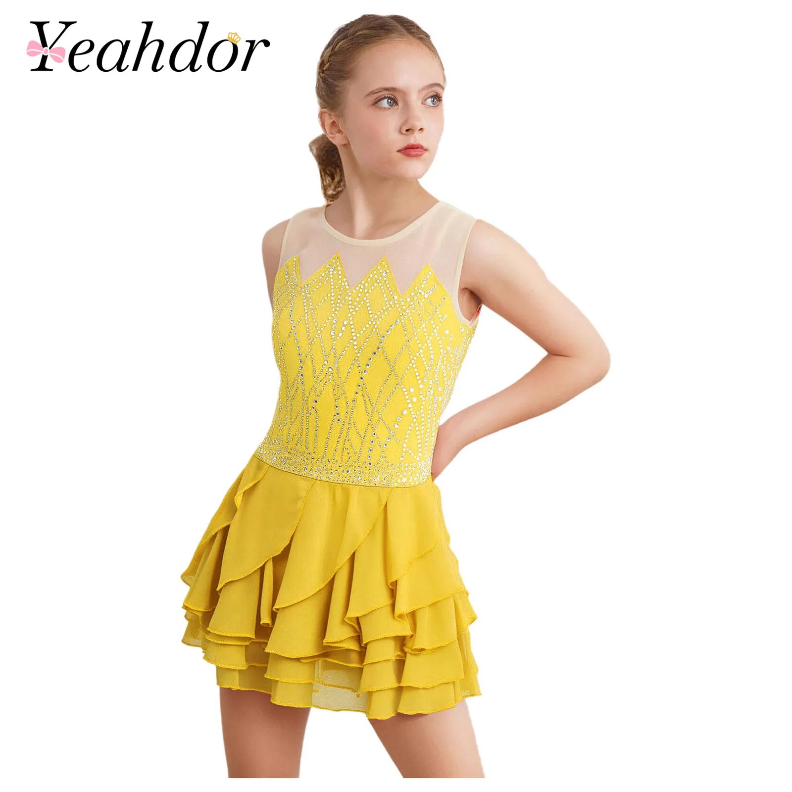 Girls Mesh Figure Skating Dres - đánh giá và giá Sewing Vest