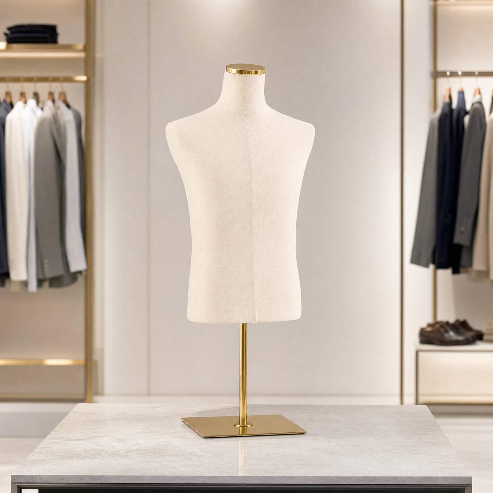 Male Half-Body Mannequin texti - đánh giá và giá Dress Form Mannequin